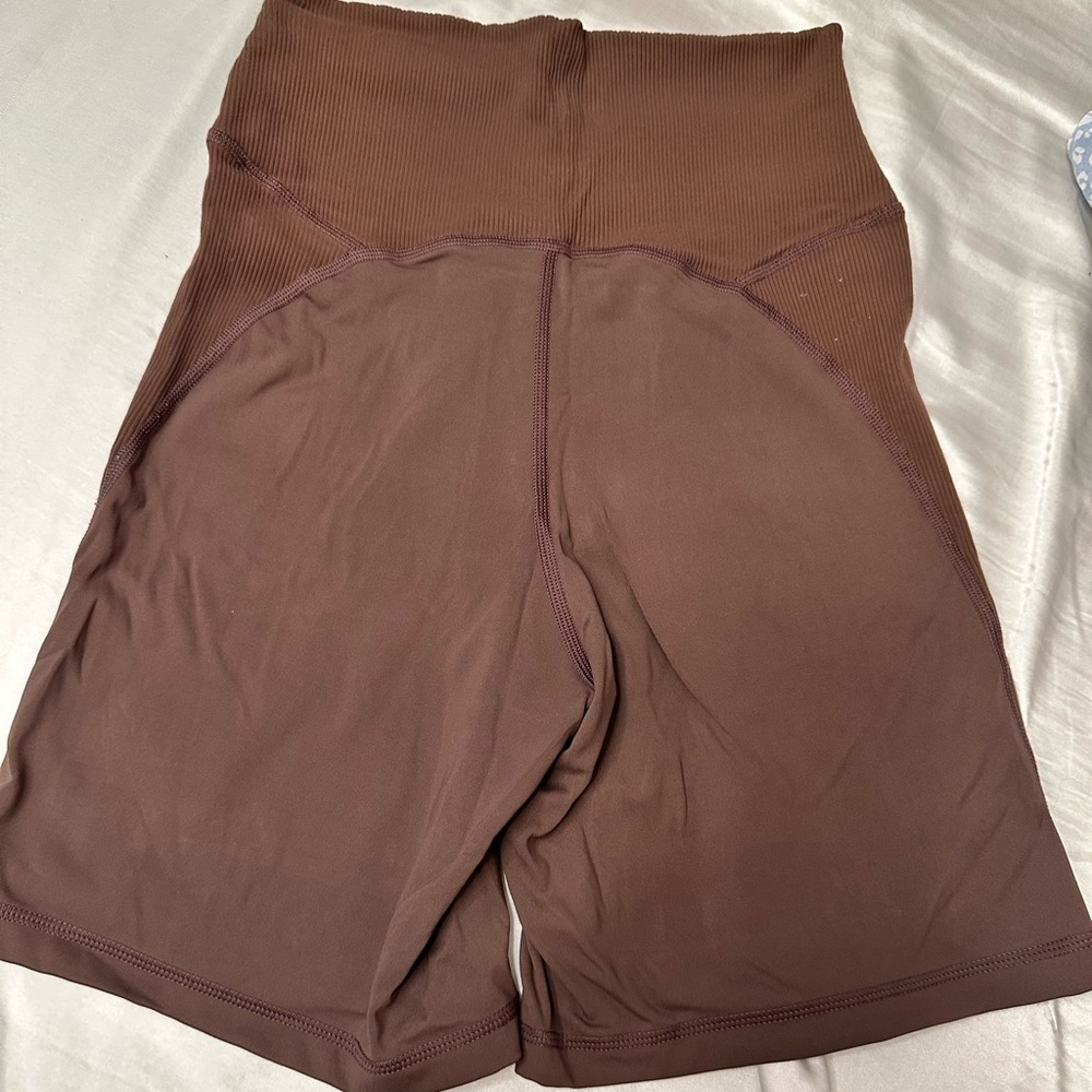 Brown Aerie Offline Biker Shorts
